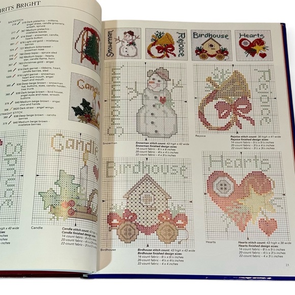 Better Homes and Gardens A Cross-Stitch Christmas: Share the Joy Book, 1997 - Picture 8 of 12